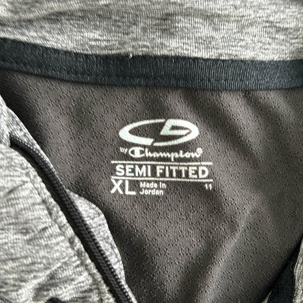 C9 CHAMPION Women’s Active Pullover Gray/Black Thumbholes 1/4 Zip Semi-Fitted XL - Picture 6 of 15